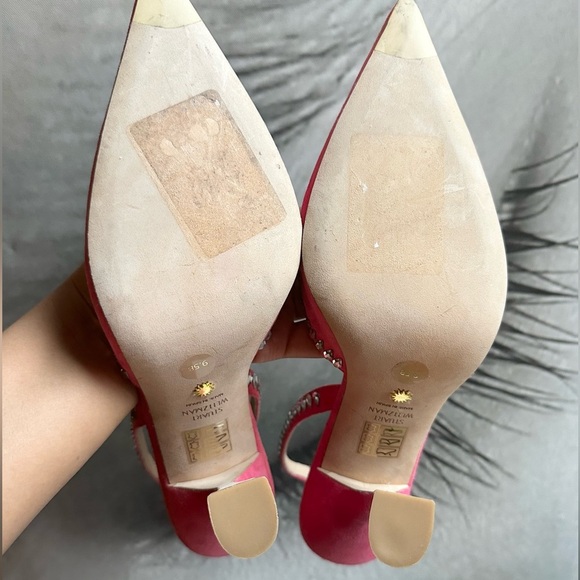 🌺 STUART WEITZMAN🌺 Gemcut Xcurve 100 Slingback Pink Pump size 9.5 - Picture 17 of 17